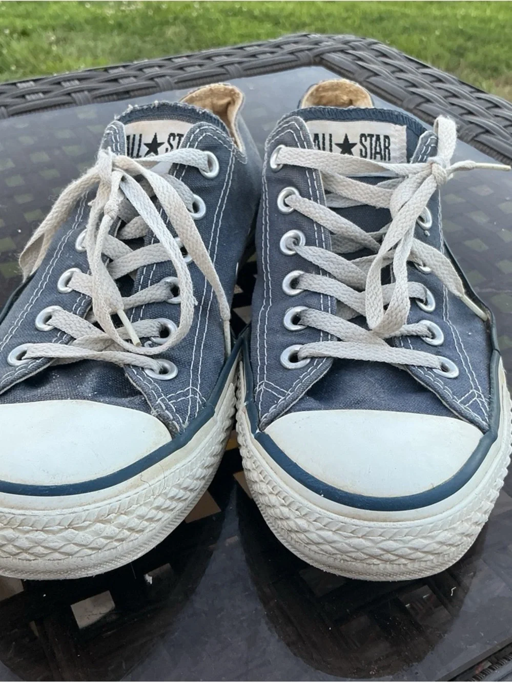 Converse Kids Low-Top Canvas Sneakers in Blue